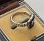 Victorian 1860-1880 15ct gold jet mourning ring Carousel 8