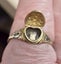 1820's Georgian "love- heart locket" ring - 15/9ct gold Carousel 4