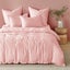 Natural Home Bamboo Tailored Duvet Cover Set Blush Pink Single Bed Carousel 1