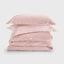 Natural Home Bamboo Tailored Duvet Cover Set Blush Pink Single Bed Carousel 6
