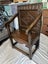 Rare 17th Century c1640 English Oak Wainscot chair Carousel 3