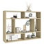 vidaXL Wall Shelf Sonoma Oak 75x16x55 cm Engineered Wood Carousel 3