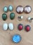 6x pairs Vintage Earrings + Brooch - Costume Jewellery Carousel 1