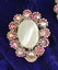 2x pr Vintage Pink Crystal / Shell (MOP) Clip on Earrings - Costume Jewellery Carousel 3