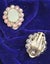 2x pr Vintage Pink Crystal / Shell (MOP) Clip on Earrings - Costume Jewellery Carousel 4
