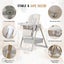 Foldable Baby High Chair Carousel 6