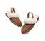 AUSTRALIAN SHEPHERD(R) UGG Sheepskin Wool Slingback Slippers Waffle Plus Carousel 6