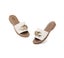 EVERAU(R) Women Leather Metal Ultra Soft Flat Slides Jianna Carousel 5