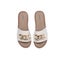 EVERAU(R) Women Leather Metal Ultra Soft Flat Slides Jianna Carousel 6