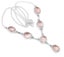 GORGEOUS ROSE QUARTZ GEMSTONE 925 STERLING SILVER NECKLACE Carousel 1
