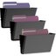 Acrylic Single Pocket Wall Mount File Organizer 3 Pack for Office and Home Carousel 1