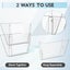 Acrylic Single Pocket Wall Mount File Organizer 3 Pack for Office and Home Carousel 3