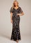 Eliza tulle and sequin gown in black/gold s12 Express NZ Wide Carousel 1