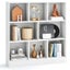 STORFEX 3-Tier Open Bookshelf - White Carousel 1