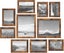 SONGMICS Collage Picture Frames (Pack of 10) - Rustic Brown Carousel 1