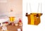 SOLVEJ Baby Swing - Kohwai Yellow Carousel 3