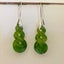 Greenstone Nephrite Double Twist Earrings 22mm Elegant Teardrop Ear Hooks Carousel 1