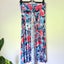 Who's Henri Size M Strapless Floral Maxi Dress Blue Pink White Carousel 1