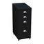 4 Tiers Steel Orgainer Metal File Cabinet With Drawers Office Furniture Black Carousel 1