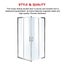Della Francesca 900 X 900Mm Sliding Door Nano Safety Glass Shower Screen By Carousel 6