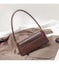 Elosung Brown Elegant Vintage Baguette Shoulder Chic Pu Leather Underarm Purse W Carousel 4