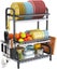 Carla Home Dish Drying Rack 3 Tier Large Capacity Kitchen Storage With Utensil A Carousel 1