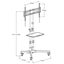 Loctek 32"-65" Mobile Trolley TV Cart - Max Load 40kg - Height 963mm-1424mm Carousel 3