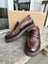 Bared Wedgebill Mahogany Leather Loafers Size 41 Carousel 1