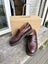 Bared Wedgebill Mahogany Leather Loafers Size 41 Carousel 5
