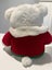 Large Plush White Santa Bear with Red Knitted Cardigan Carousel 4