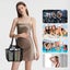 Mesh Shower Caddy Portable with Drawstring, Large Capacity Shower Tote Bag Carousel 7