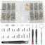 Eyeglass Repair Kit, Eyeglass Screws Nose Pads, Precision Screwdriver Set w Carousel 1