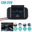 Dual USB Car Charger Socket 12V/24V USB Charging Outlet Power Adapter QC3.0 Carousel 1