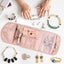 Travel Jewelry Organizer Case Foldable Jewelry Roll for Journey-Rings, Neck Carousel 1