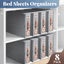 8PCS Bed Sheet Organiser Blanket Fabric Storage Bin Box Carousel 1