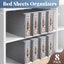 8PCS Bed Sheet Organiser Blanket Fabric Storage Bin Box Carousel 2