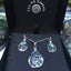Paua Shell Pendant and Earring Set with Gift Box Carousel 3
