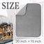 2 Pack Microfiber Dish Drying Mat, Absorbent Dish Drainer for Kitchen Count Carousel 3