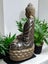 Meditating Lotus Buddha Statue - Fiber Cement - 150cms - Black with Gold contour Carousel 3