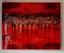 "Rising Waters" red/black resin original painting 800mm x 1000mm Carousel 1