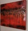 "Rising Waters" red/black resin original painting 800mm x 1000mm Carousel 2