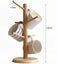 Bamboo Coffee Mug Holder Tree, Thicker Base Coffee Cup Holder Stand for Cou Carousel 2