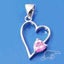 Sterling Silver Heart Shape Pendant Carousel 1