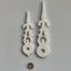 ONE PAIR of White Cuckoo Clock Hands – 8 Sizes Available Carousel 7