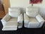 Nick Scali Snow White Leather Powered Recliner Armchair Carousel 1