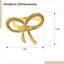 24 Pcs Rose Gold Butterfly Knot Napkin Rings, Elegant Metallic Napkin Holde Carousel 4