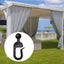 100 Pcs Plastic Curtain Hooks for Gazebo, Black Hooks for Curtains and Drap Carousel 1