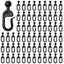 100 Pcs Plastic Curtain Hooks for Gazebo, Black Hooks for Curtains and Drap Carousel 2