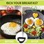 6 Pack Egg Rings for Frying Eggs, Egg Cooking Stainless Steel, for English Carousel 5