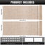 2 Pack Cat Scratch Furniture Protector, Self-Adhesive Cat Scratcher Mats, D Carousel 2